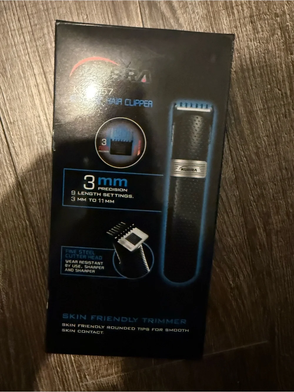 Akubra KB-1057 Black Electric Hair Clipper - Skin Friendly Trimmer
